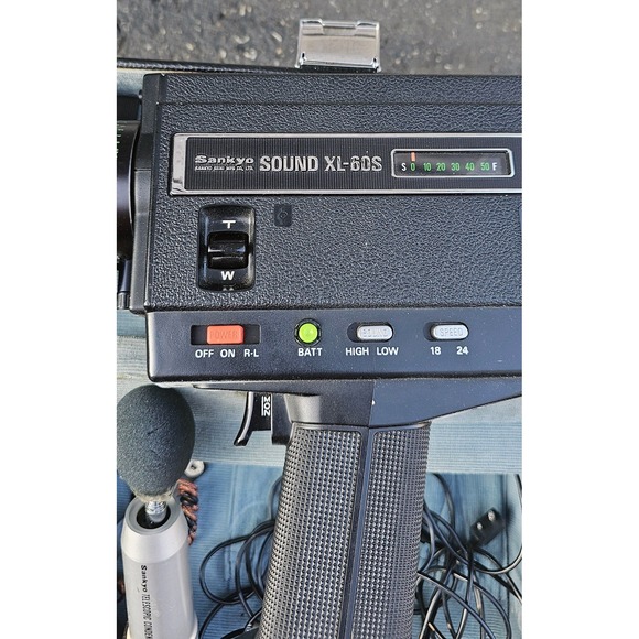 Sankyo Sound XL-40S‎ Black Video Camera Vintage Untested - Picture 3 of 8